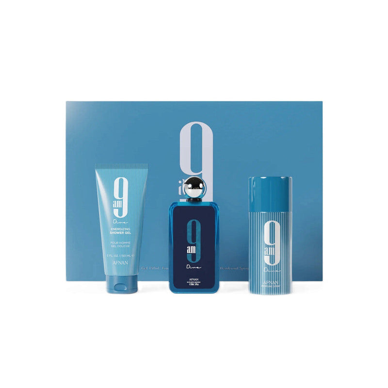 Conjunto de 3 peças 9AM Dive Unisex da Afnan EDP